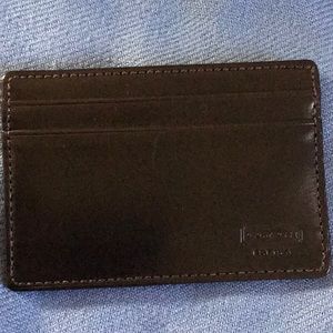Men Coach Money clip card case